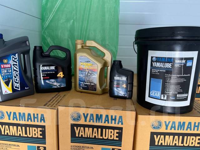 Масло Yamalube 10w-40 для лодочных моторов, минеральное, 4,00 л. SJ ...