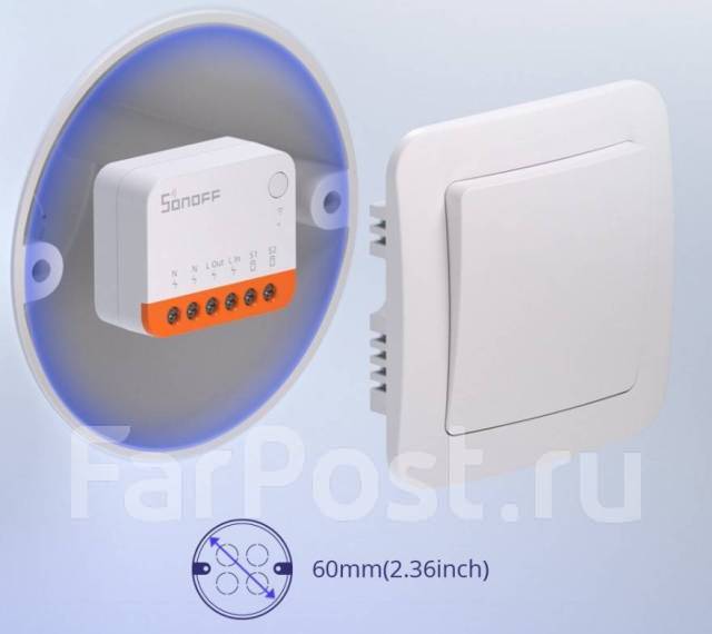 Sonoff MINI R4 (WIFI-коммутатор), новый, в наличии. Цена: 1 550₽ во ...