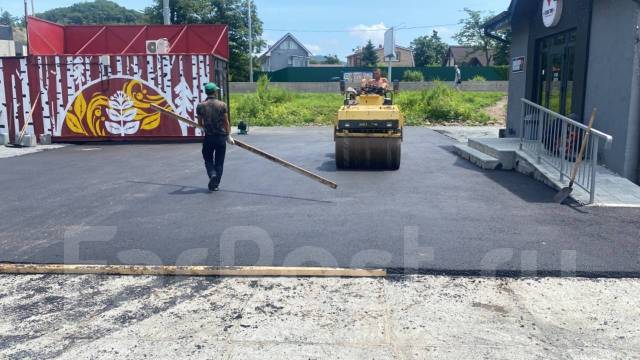 Благоустройства укладка асфальт брусчатка бордюр во Владивостоке