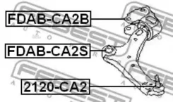 ����������� ������ ��������� ������ ��� ���������� (��������������) FORD Mondeo CA2 2007- Febest Fdabca2B FDABCA2B ����
