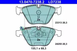 ������� ����. ���. Ceramic BMW 3 (E90/91/92/93) 04/06- ATE 13047072382 13047072382 ����
