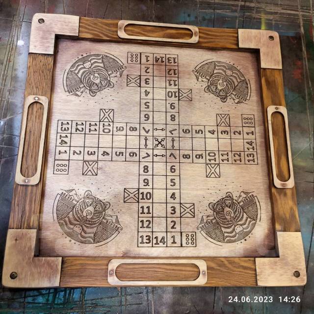 Настольная игра Лудо, Шеш-беш. Парчис. Из дерева, всем, новый, в ...