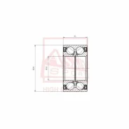 ��������� AU0920-1LXL/L588 Honda Mobilio-Front, Odyssey RB2-REAR � ABS, ��������/������ DACM43793841 ����