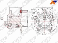��������� ���� 42450-42030 RAV4 ACA2# 99- 2WD � ��� (�����������) ST4245042030 ����