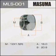 ����� Masuma 12x1.5, L=16��, ��� ����=21��, �������� MLS001 ����