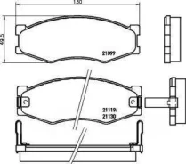 ������� 41060-09W26, PF-2105, GP-01031, AF-1031, AF-1025, A-130, A-127, AN-130K, MS-2095, 41000-56G90, 41060-09W25, 41060-09W27, 41060-0H090, 41060-0H...