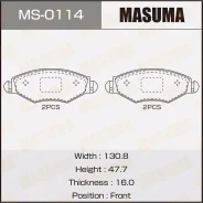 ������� 425302, 425320, E172131, E172562, Peugeot/206/V1100, V1400, V1600, V1900 front, �������� MS0114 ����