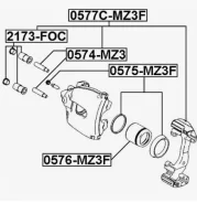 ������� ������� 45001-SEA-E01 3 BK 2003-2008 0576MZ3F ����