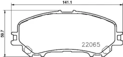 ������� ��������� ����� Nissan X-Trail T32/Qashqai J11 Brembo P56100 P56100 ����