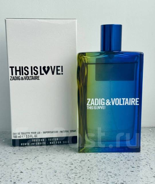 Мужские духи This Is Love! for Him Zadig & Voltaire 90 мл, в наличии