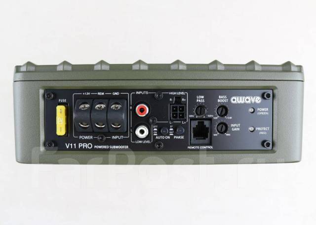 Плоский активный сабвуфер Awave V11 Pro/100 Вт RMS мини компакт ...
