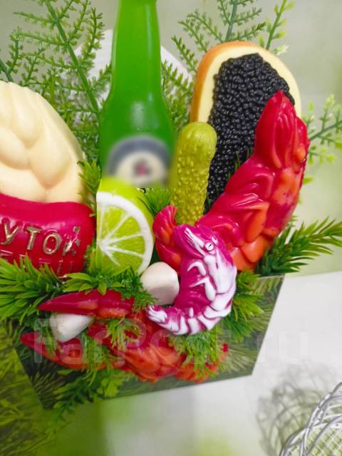 Мужской фуд-букет из мыла ручной работы, мужчине, новый, в наличии ...