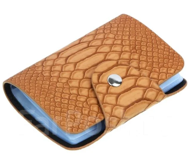 Новая! Визитница-картхолдер с фактурой питон на 26 карт. или визиток ...