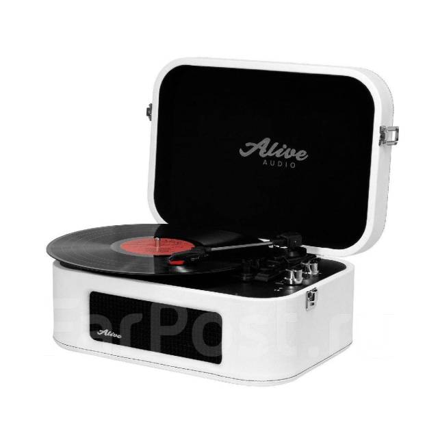 Виниловый Проигрыватель Alive Audio Stories White c Bluetooth Белый ...