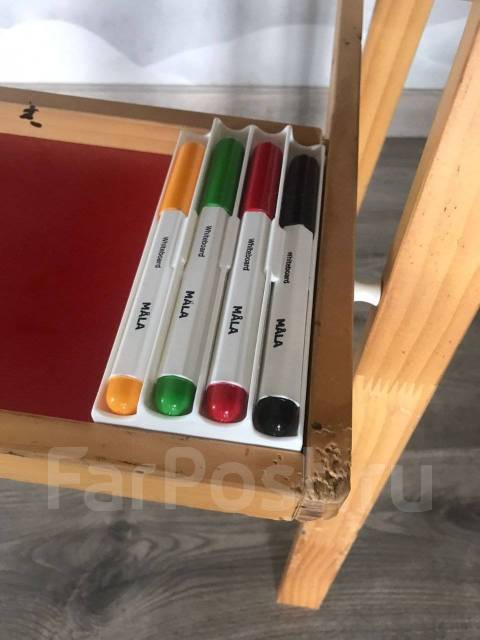 Мольберт Ikea (Икеа) c родными фломастерами Ikea, б/у, в наличии. Цена ...