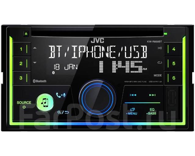 Автомагнитола JVC KW-R930BT/DSP/3RCA/CD/2DIN /Toyota, новый, в наличии ...