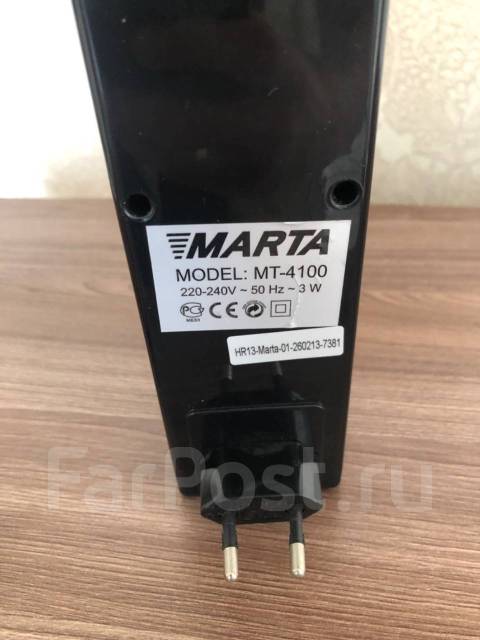 Ионизатор Marta MT-4100, новый, в наличии. Цена: 300₽ в Уссурийске