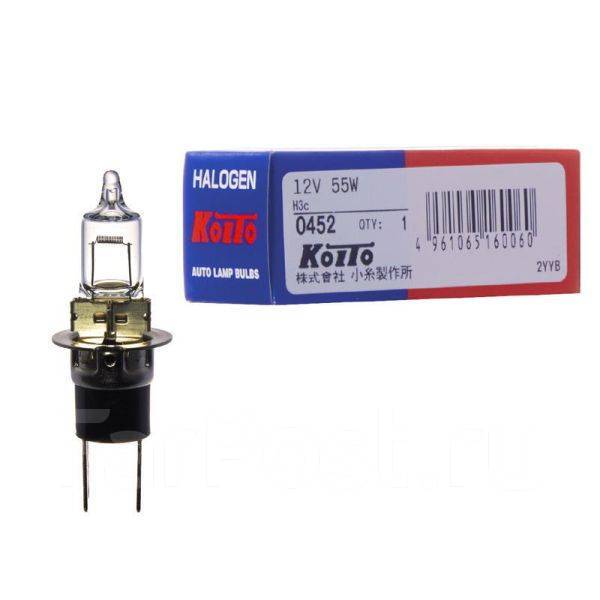 Лампа H3C 12V 55W Koito 0452 купить во Владивостоке по цене: 581 ...