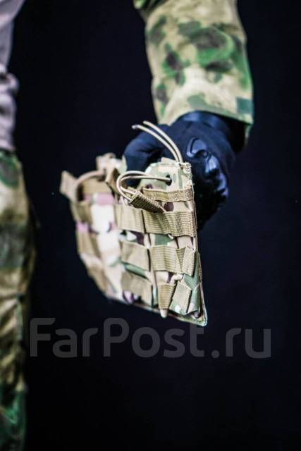Тройной подсумок для магазинов АК на резинке, новый, в наличии. Цена ...