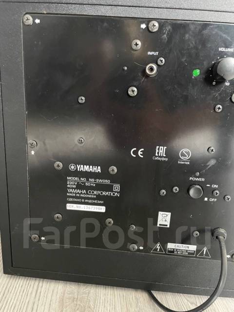 Сабвуфер Yamaha NS-SW050, б/у, в наличии. Цена: 10 000₽ во Владивостоке