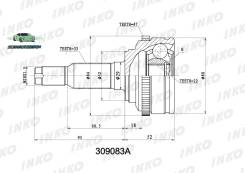   33 22 ABS 47    INKO 309083A 309083A 