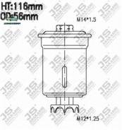  ! Mitsubishi Sigma 3.0 V6 90-96 JS Asakashi FS6002U FS6002U 