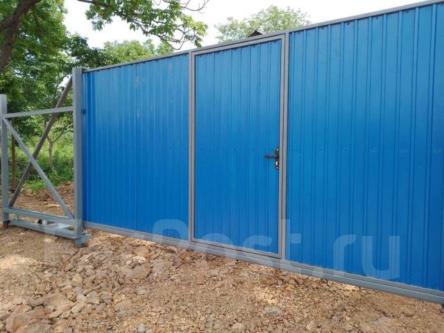 Заборы Ворота Откатные. Зимний монтаж, в наличии в Артеме