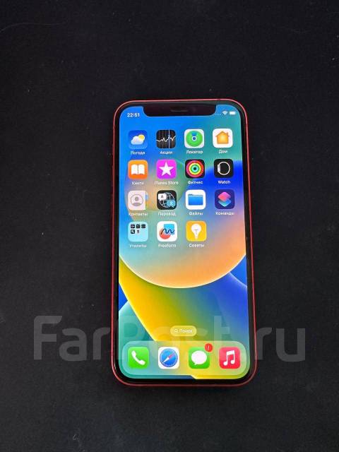 Apple iPhone 12 Mini 64Gb red, 64 гб, 5.40", моноблок, красный, б/у, в ...