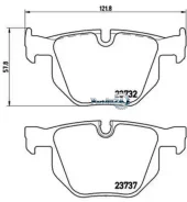������� ��������� (�����) BMW 5-Series 03-10 / 6-Series 03-10 Brembo P06033, ������ P06033 ����