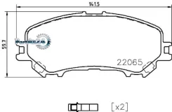������� ��������� Nissan X-Trail(32) 14- �������� Brembo P56099 P56099 ����