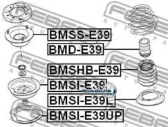 ����� ������������ BMW E39/E46/E60/E87/E90/X3 ���. Febest Bmsse39 BMSSE39 ����
