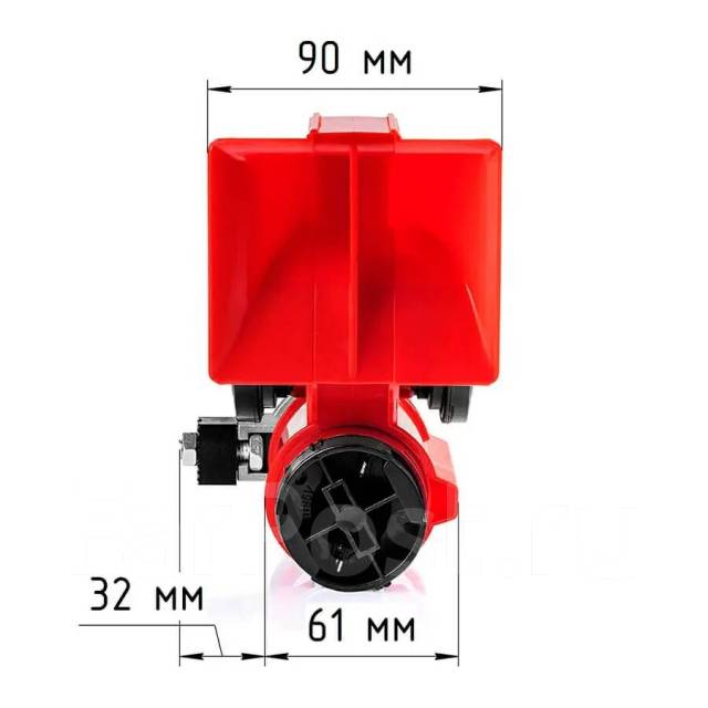 Внешний пневматический звуковой сигнал, клаксон, воздушный, гудок,12 ...