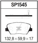 ������� ��������� �������� Hyundai Santa FE III 12-, Creta 16-, KIA Carens III, IV 13- Sangsin SP1545 SP1545 ����