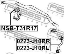 ������ ������������� ��� Nissan X-Trail T31 07-13� 54613JG17C 54613JG17C ����