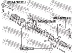 ���������� ������� Toyota Picnic/Avensis Verso ACM20, CLM20 ���� 0121ACM26RH 0121ACM26RH ����
