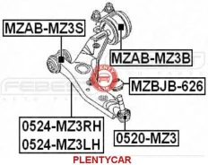 ������ FORD Focus 2, C-MAX/Mazda III-V ��������� ������ ������ (������� c �����������) �/�� TD653W TD653W ����