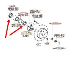 ������� ������� ������ Toyota Kluger LV ACU25MCU25 4WD 2000-2007 �������� ����� ����. (52x75x7.5x12) 9031156031 9031156031 ����