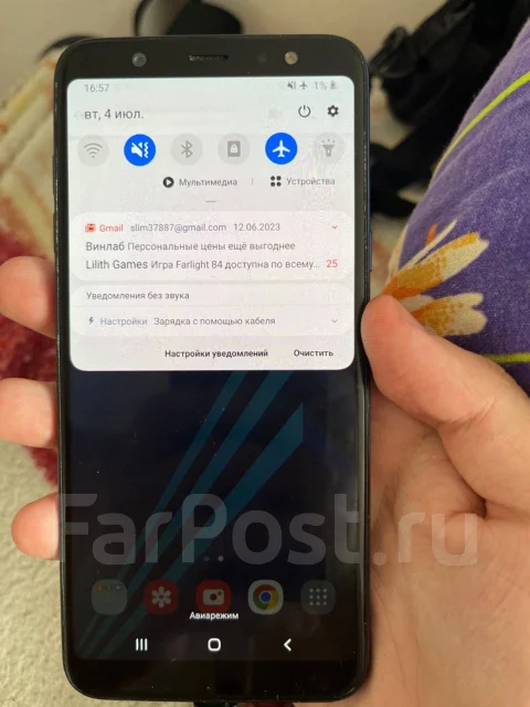 Samsung Galaxy A6+. �/�, 32 ��, �����, 3G, 4G LTE, Dual-SIM, ���������� ����