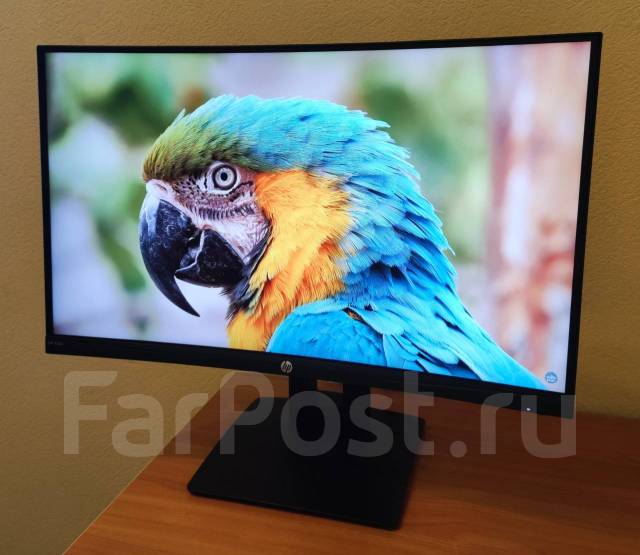 Монитор 144 Гц, 24" Full HD, HP, изогнутый, HP, 1920x1080 (Full HD), б ...