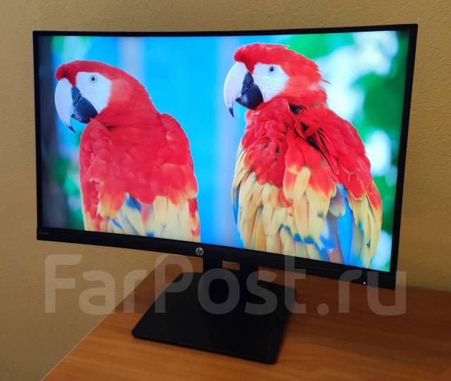 Монитор 144 Гц, 24" Full HD, HP, изогнутый, HP, 1920x1080 (Full HD), б ...
