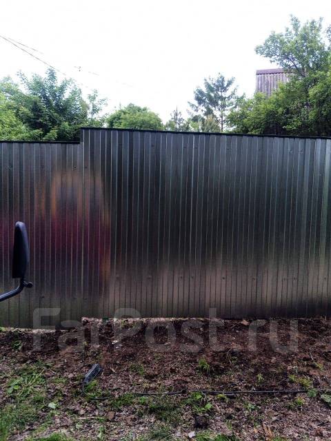 Заборы из профлиста, евроштакетника, сетки-рабица. Монтаж заборов в ...