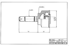 ���� �������� /�������� ������ /����� HDK ��� Honda Fit Jazz 2001- GD1 L13A; 25*52*23; HO-047; (Satho-047 HO-E047 823104) 44305SAA000 44305SFA000 4430...