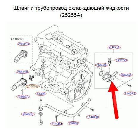 Замена термостата Хендай Акцент