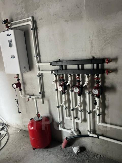 Водяной теплый пол, монтаж отопления, полусухая стяжка пола во Владивостоке