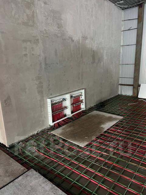 Водяной теплый пол, монтаж отопления, полусухая стяжка пола во Владивостоке