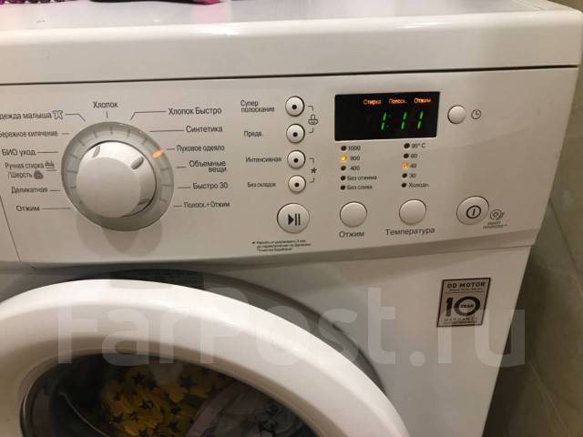 Стиральная машина LG Direct Drive 6 кг в отличном состоянии, б/у, в ...