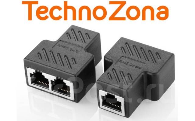 Разветвитель RJ45, LAN Ethernet, новый, в наличии. Цена: 150₽ во ...
