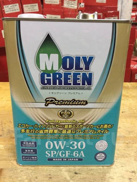 Масло моторное MOLY Green Premium SP/GF-6A 0W30 4л, синтетическое, 4,00 ...
