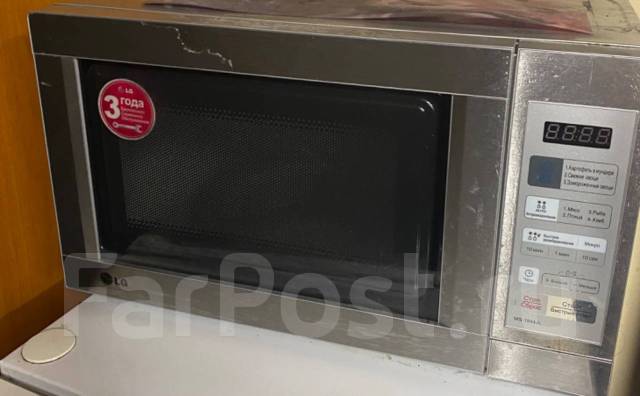 Микроволновая печь, LG, б/у, в наличии. Цена: 1 800₽ во Владивостоке