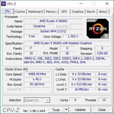 AMD Ryzen 5 5600G ����